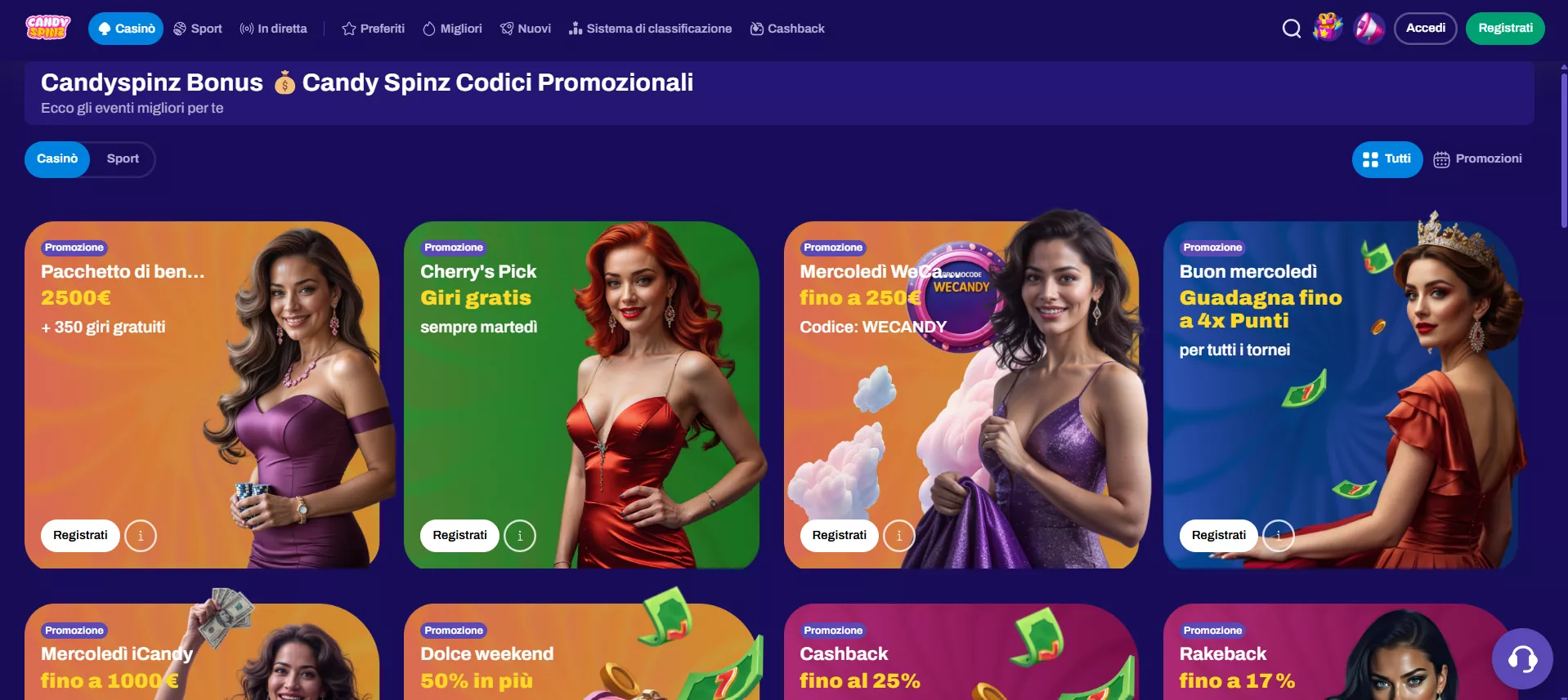 Candyspinz Promozione