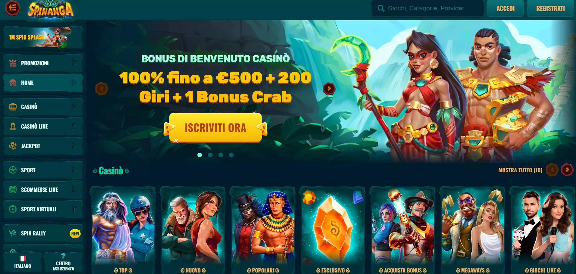 Spinanga Pagina principale